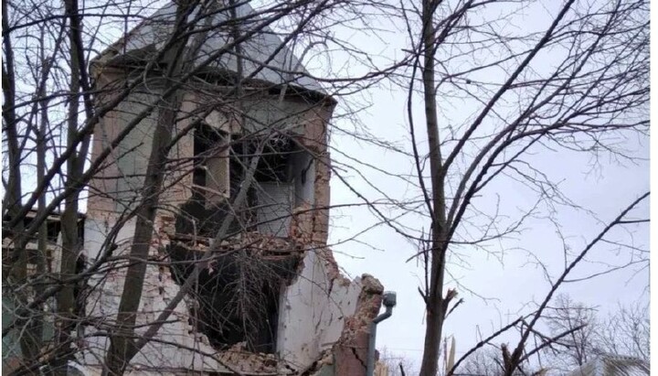 Разрушенный храм в честь святителяТихона в Гуляйполе. Фото: пресс-служба Бердянской епархии