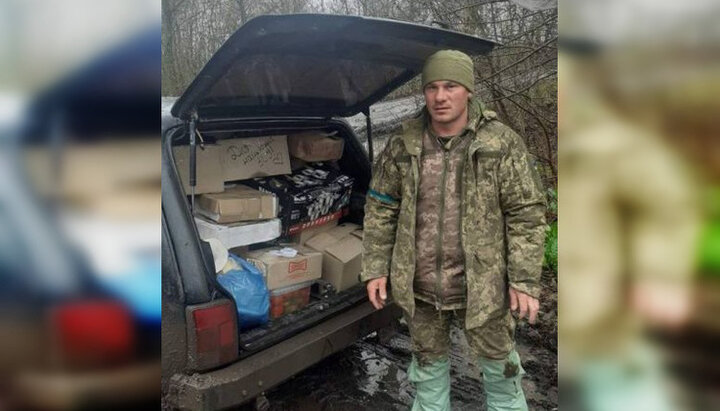 Военнослужащие получили гумпомощь от общины Царичанского благочиния УПЦ. Фото: eparhia.net