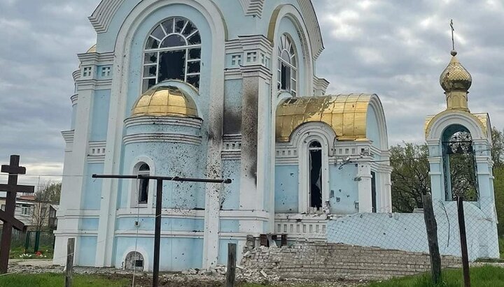 Сретенский храм УПЦ в селе Лесное под Харьковом. Фото: facebook-страница Харьковская Епархия Украинской Православной Церкви