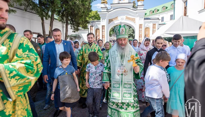 Праздничное богослужение в Киево-Печерской лавре. Фото: news.church.ua