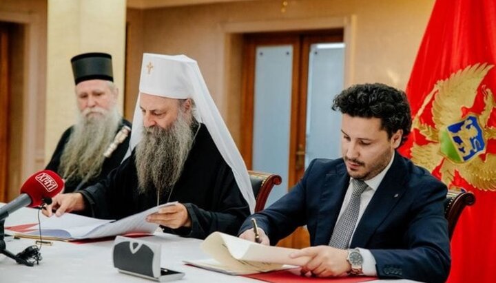 Autoritățile din Muntenegru au semnat un acord cu Biserica Ortodoxă Sârbă