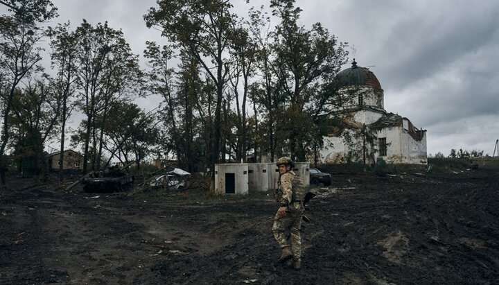 Троицкий храм УПЦ в Малой Камышевахе. Фото: Telegram-канал СтратКом ЗСУ