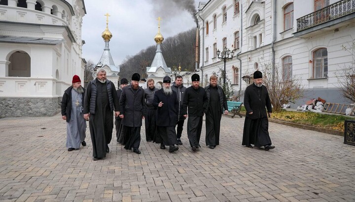 Делегація Київської єпархії у Святогірській лаврі. Фото: Інформаційно-просвітницький відділ УПЦ