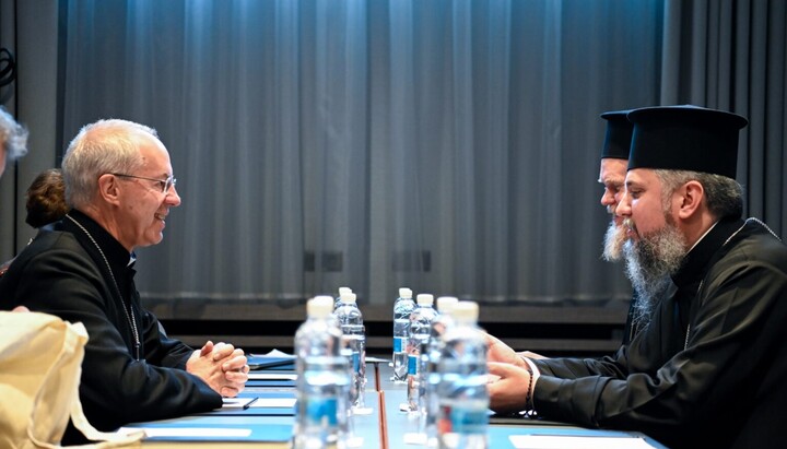 Justin Welby and Epifaniy Dumenko. Photo: pomisna.info