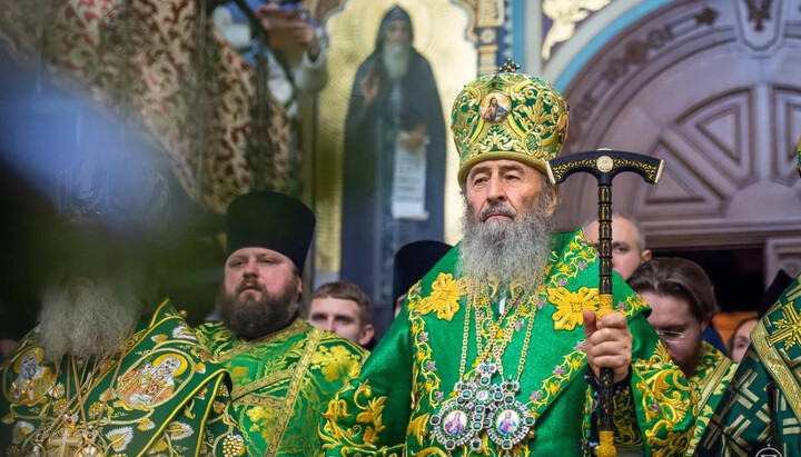 Блаженнейший возглавил литургию в Киево-Печерской лавре. Фото: news.church.ua