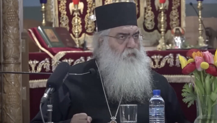 Metropolitan Neophytos. Photo: screenshot from the YouTube channel ΟΜΙΛΙΕΣ ΜΗΤΡΟΠΟΛΙΤΟΥ ΜΟΡΦΟΥ