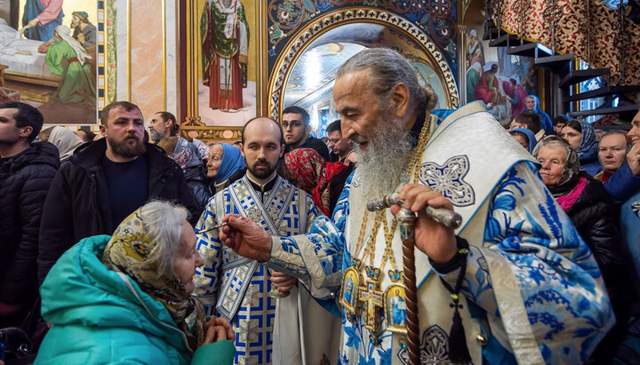 Блаженнейший Митрополит Онуфрий на всенощном бдении. Фото: news.church.ua