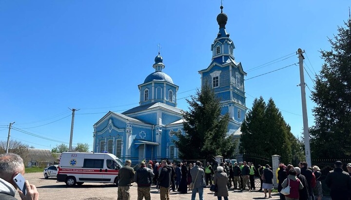 The seizure of the UOC temple in Boyarka. Photo: UOJ