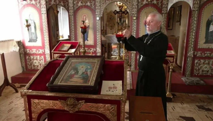 A former UOC cleric in Rivne. Photo: suspilne.media