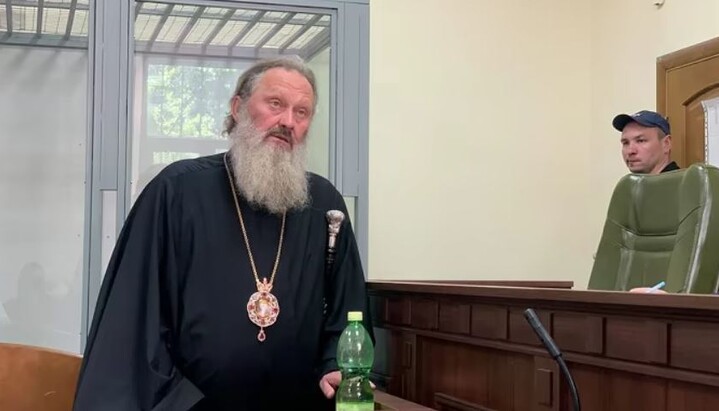 Metropolitan Pavel in court. Photo: news.myseldon.com