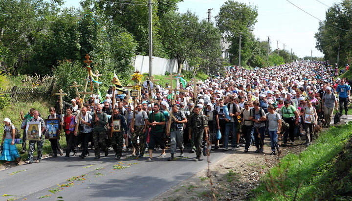 Хресний хід УПЦ до Почаєва. Фото: spzh.news