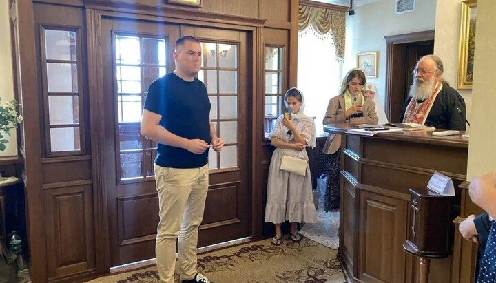 Представник омбудсмена Михайло Спасов у Києво-Печерській лаврі. Фото: ombudsman.gov.ua