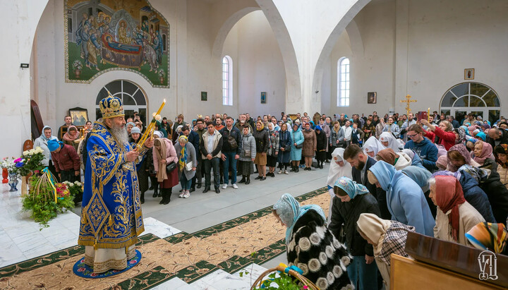 Митрополит Онуфрій у Покровському соборі Києва. Фото: пресслужба УПЦ