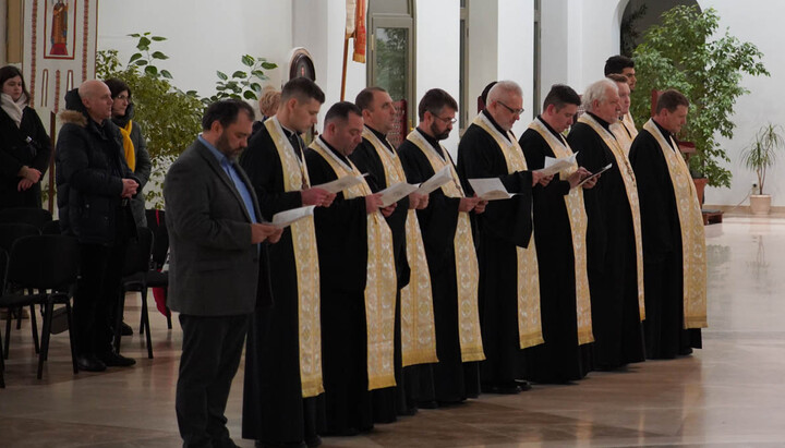 Serhiy Bortnyk at the ecumenical prayer service in the cathedral of the UGCC. Photo: the UGCC website