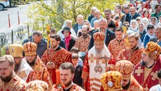 Блаженнейший возглавил престольный праздник в храме великомученика Георгия