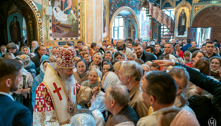 Preafericitul Onufrie în Lavra Peșterilor de la Kiev. 12 mai 2024. Foto: news.church.ua