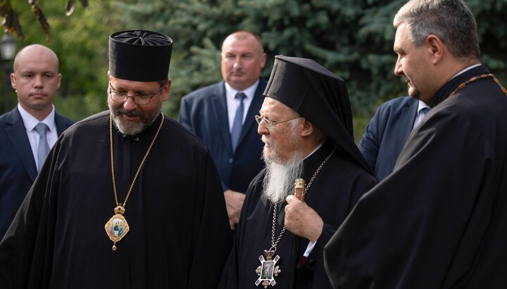 Святослав Шевчук і патріарх Варфоломій. Фото: УГКЦ