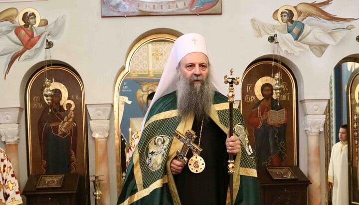 Serbian Patriarch greets UOC Primate on 10th anniversary of enthronement