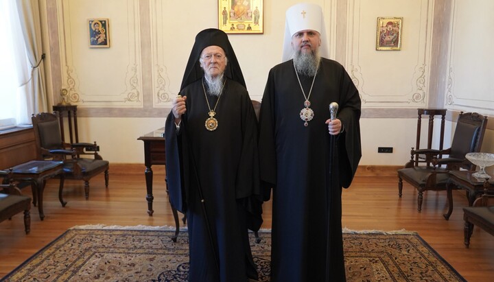 Epifaniy Dumenko and Patriarch Bartholomew in Istanbul on August 13, 2024. Photo: OCU