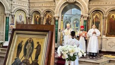 Prayers offered for RF airstrike victims in UOC Cathedral in Sumy