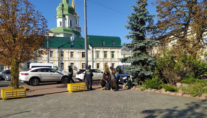 A provocation occurred near the Kyiv-Pechersk Lavra on September 22, 2024. Photo: t.me/save_Lavra