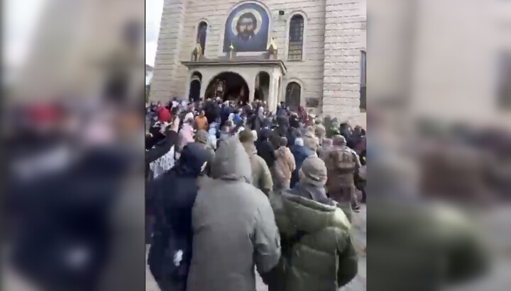 Storming of the cathedral in Cherkasy. Photo: UOJ