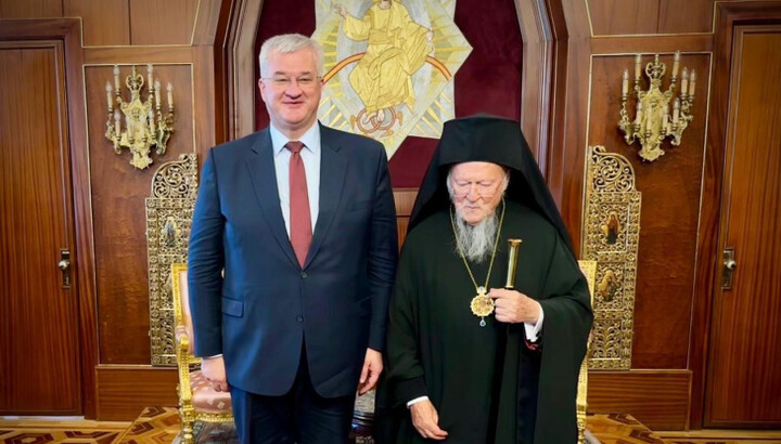 Patriarch Bartholomew and Andriy Sybiha. Photo: Ministry of Foreign Affairs of Ukraine