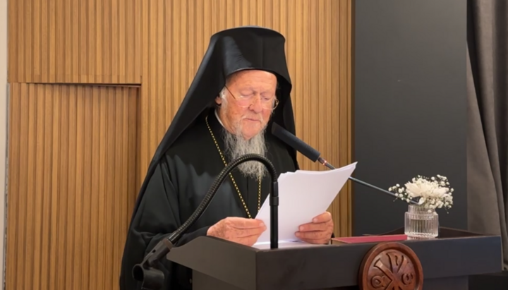 Patriarch Bartholomew of Constantinople. Photo: Screenshot from Facebook video ecumenicalpatriarchate