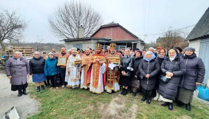 UOC community in Pryslip, Lviv Region. Photo: Video screenshot