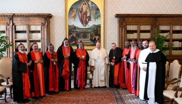 Частная аудиенция в Ватикане 11 ноября 2024 г.  (VATICAN MEDIA Divisione Foto)