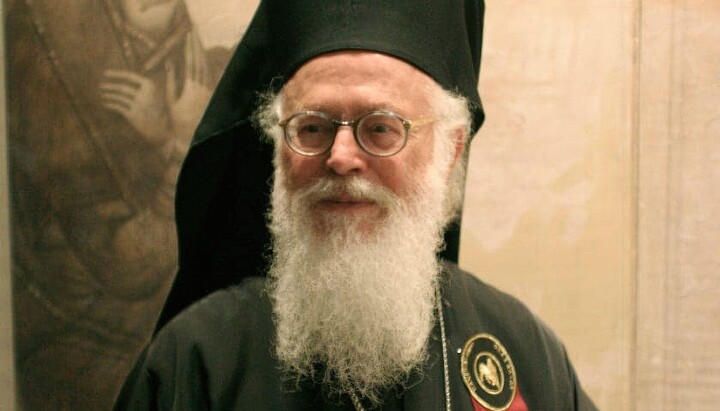 Photo: Archbishop Anastasios. Source: Albanian Church website