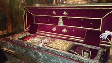 Slipper of Saint Spyridon of Trimythous arrives in Cherkasy Eparchy