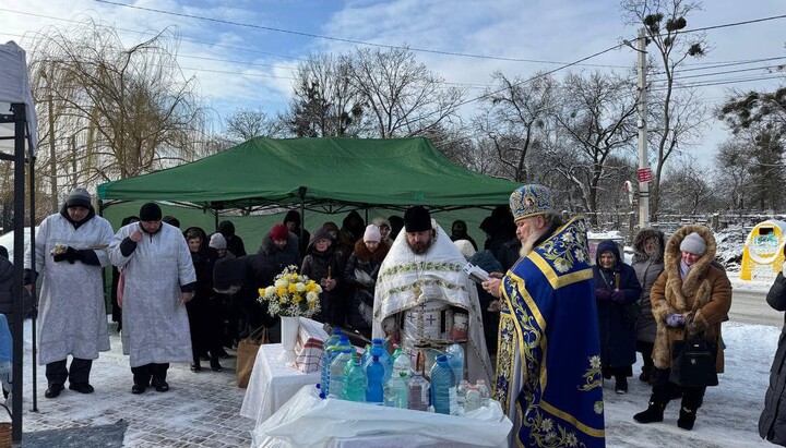 Гонимый приход свв. Бориса и Глеба УПЦ в Вышгороде. Фото: Дозор