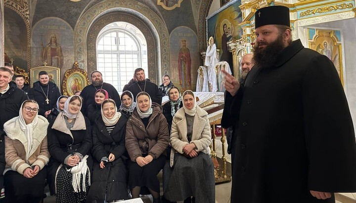 Archbishop Pimen at the 'Meeting Gatherings.' Photo: Rivne Eparchy's press service