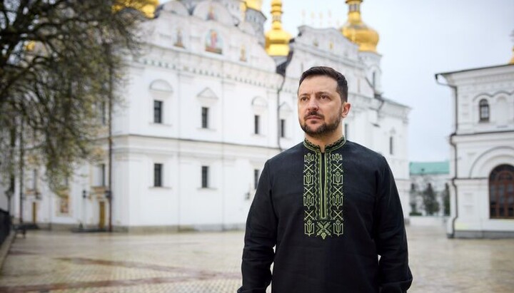 Зеленский в Киево-Печерской лавре. Фото: Заповедник «Киево-Печерская лавра»