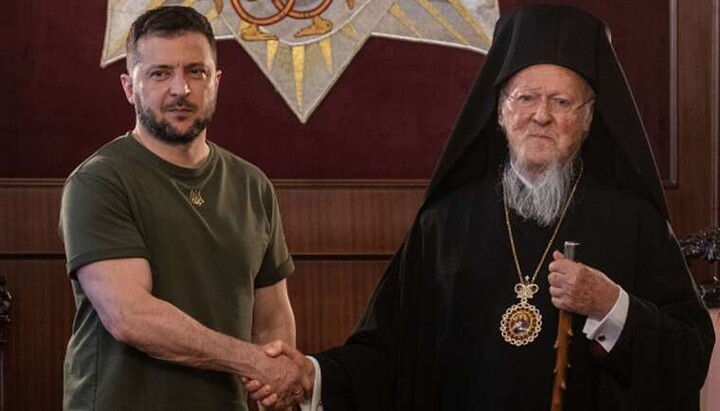 Zelensky and Patriarch Bartholomew. Photo: Presidential Office