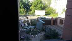 Administration office of Gorlovka diocese of UOC shelled again