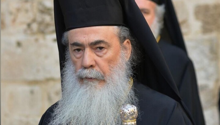 <p>Πατριάρχης Θεόφιλος. Φωτογραφία: γραφείο τύπου της Ιερουσαλήμ Εκκλησίας</p>