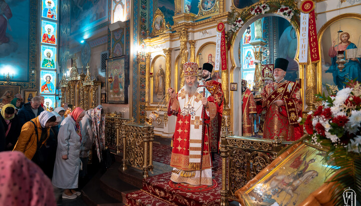 Блаженніший звершив Літургію у столичному храмі Георгія Побідоносця