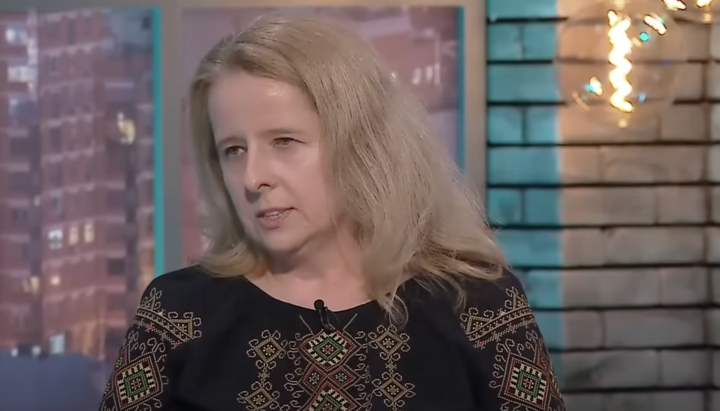 Former head of the State Service for Ethnopolitics and Freedom of Conscience, Olena Bohdan. Photo: Suspilne