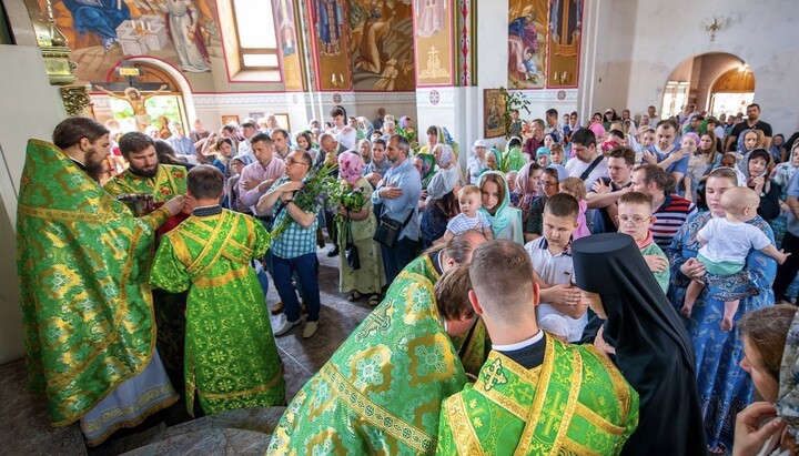 Божественная литургия в храме святителя Спиридона в Черкассах. t.me/Cherkasy_Blagovestnyk