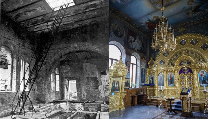 Лаврский храм «Живоносный Источник», восстановленный монахами УПЦ. Фото: пресс-служба УПЦ