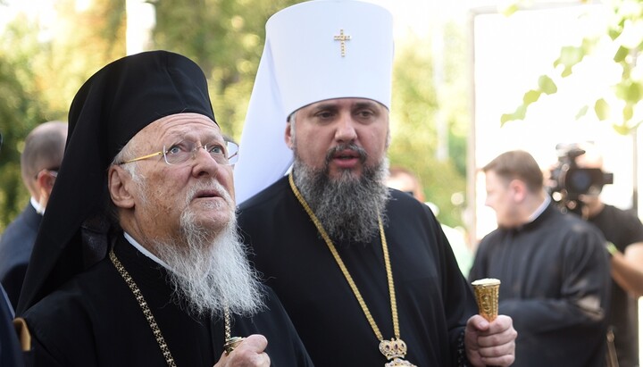 Патриарх Варфоломей и Епифаний Думенко. Фото: пресс-служба ПЦУ