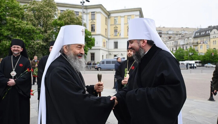 Митрополит Онуфрий и Епифаний Думенко. Фото: ТСН