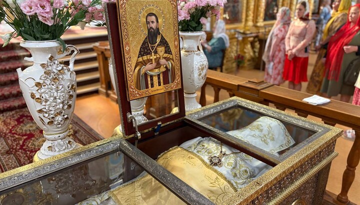 Мощі Іони Одеського. Фото: ТГ-канал Одеської єпархії