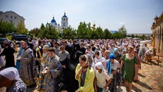 Procesiunea cu cruce de mii de oameni a avut loc la mănăstirea din regiunea Odesa
