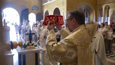 Șevciuk a adus în catedrala din Roma a BGCU moaștele cneazului Vladimir, dăruite de Drabinko