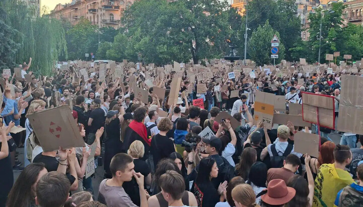 Протесты в Киеве. Фото: «Укрнет»