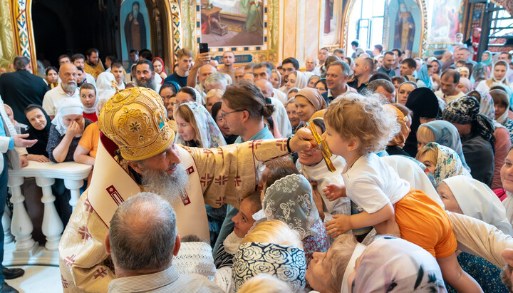Preafericitul Mitropolit Onufrie în Lavra Pecerska din Kiev. Foto: UPC