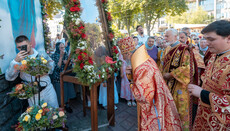Блаженніший звершив Літургію в столичному Іллінському храмі на Подолі